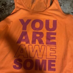 Source Unknown Orange Muscle Tee